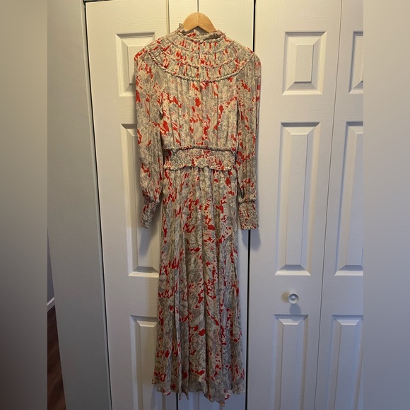 Ralph Lauren Floral Crinkled Georgette Dress size 4 - Picture 9 of 9